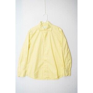 Seaplane M mens button down shirt yellow polka dot USA